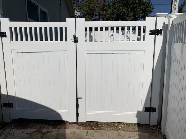 Double Gates & Sliding Gates For Sale - Vinyl Fence 4 Less