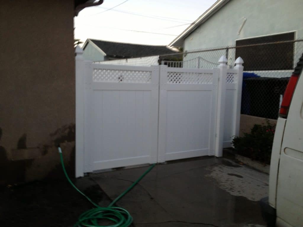 Double Gates & Sliding Gates For Sale Vinyl Fence 4 Less