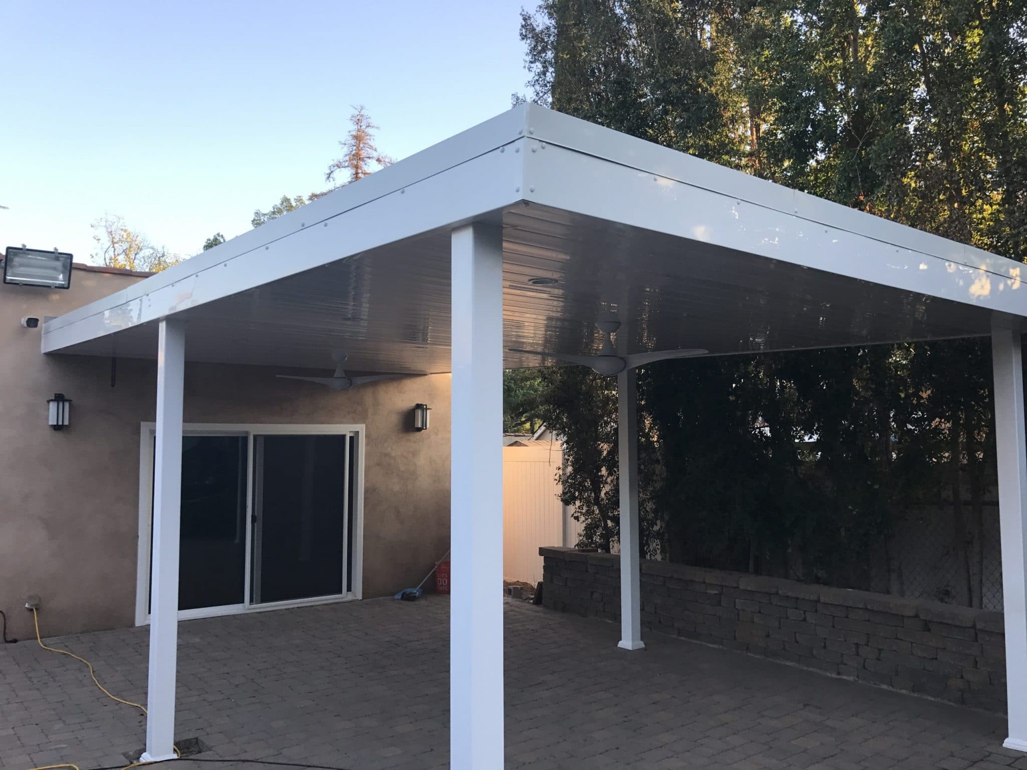 Solid Roof Vinyl Patio Cover - Vinyl Fence 4 Less